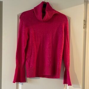 LOFT Hot Pink Cowl Neck Sweater